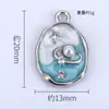 Nuevo Colgante de Perla Estrella Cósmica Creativo Personalizado Más Vendido Colgante Individual Material de Accesorios DIY Aleación con Goteo de Aceite Al Por Mayor