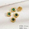 Cuentas Espaciadoras de Jade Incrustado Chapadas en Oro Cobre Cuentas Sueltas Colgante Pulsera de Cuentas Hecha a Mano DIY Collar Pendientes Accesorios de Joyería