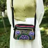 Bolso Bordado Estilo Étnico Nuevo de Yunnan Bolso Casual de Lona Bolso Pequeño Versátil Bolso de Hombro Cruzado para Mujer Suministro Transfronterizo
