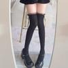 Meias Doces com Laço Estilo Japonês Tendência Nova Cor Sólida para Mulheres Acima do Joelho Meia-Calça Venda por Atacado