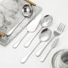 Cuchara de acero inoxidable 1010, cuchillo y tenedor de hotel, cuchara de postre, utensilios de cocina, cuchara sopera, cuchara grande creativa, regalo para sopa.