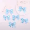 Cinta de poliéster de 8 hebras pajarita de doble capa corbata DIY accesorios para el cabello pajarita mini accesorios para ropa equipaje