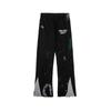 Pantalones Retro Americanos High Street GALLERY DEPT Pantalones con Salpicaduras de Tinta y Graffiti Pantalones Deportivos Casuales Rectos para Hombre y Mujer
