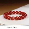 Pulsera Natural de Ágata Roja Año Buming para Hombres y Mujeres Conejo del Zodiaco Cuentas Buming de Buda Pulsera de Cristal Regalo para Pareja