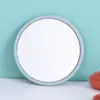 Espejo redondo pequeño de alta definición, espejo de plástico, espejo portátil para retoque de maquillaje, se puede imprimir con logo