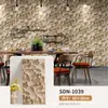 En Stock Wholesale AplicABLE A ETIQUETAS Ladrillo Cultural Autoadhesivo Pegatinas de Pared Papel Tapiz de Azulejo de Mármol Ladrillo de Piedra Rugosa con Certificación Ambiental
