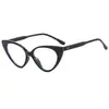 68045 gafas de ojo de gato lisas europeas y americanas personalizadas marco completo de PC gafas simples anti-luz azul comercio exterior gafas ópticas transfronterizas