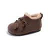 Botas Birkenstock estilo coreano invierno 2025 más terciopelo versátiles doble lazo cremallera botines niña moda cálidas botas de algodón