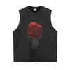 Camiseta estilo anime japonés con lavado desgastado, ropa urbana retro negra, corte extragrande, hombros caídos, talla grande, para uso diario, directo del fabricante