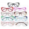 Gafas de sol con montura metálica, antiluz azul, con espejo plano, color caramelo, estilo ojo de gato, estilo vintage, montura completa, personalizadas en Europa y América.