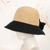 Sombrero de Pescador Lafite con Costuras Nuevas de Verano 2020 Sombrero de Sol con Lazo para Mujer Sombrero de Sol Plegable Coreano para Mujer