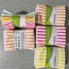 Panos de Limpeza Listrados em Estoque, Microfibra Clássica Listras Bicolores, Múltiplas Cores Disponíveis, Pano Absorvente para Lavar Louça, Fácil de Limpar, Atacado
