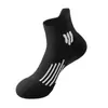 Meias masculinas para esportes de corrida ao ar livre na primavera e no verão, antiderrapantes, absorventes de suor, com sola atoalhada, meias profissionais para basquete e badminton