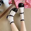 Zapatos Pequeños de Cuero Estilo Británico Retro para Mujer Primavera 2026 Nuevos Mocasines de Suela Gruesa con Tacón Grueso Zapatos Mary Jane sin Cordones