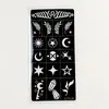 Plantillas de tatuaje de henna transfronterizas, pegatinas de tatuaje de jugo pintadas con spray huecas, papel de plantilla de tatuaje impermeable reutilizable
