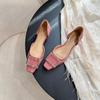 Sandalias Huecas de Metal con Hebilla que Aumentan la Altura 4cm para Mujer, Nuevo Estilo Verano 2025, Zapatos Planos de Punta Cuadrada Inspirados en Chanel