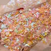 Múltiples Tipos de Lentejuelas, Brillantina de Colores de Forma Irregular, Accesorios Decorativos con Pegamento Multicolores, Polvo de Brillantina Láser de Estrella de Cinco Puntas para Manualidades