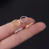 Pendientes de Titanio G23 para Oreja, Aro con Bisagra, Joyería para Perforación Corporal, Joyería para Nariz, Joyería para Oreja, Nuevo Producto Transfronterizo Europeo y Americano, Anillo de Nariz con Circonita