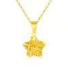 Collar con Colgante de Estrella de los Deseos de Plata de Ley S925 Cadena para Clavícula Nueva 2025 Estrella de Cinco Puntas Hueca con Corte para Novia