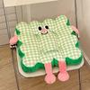 Lindo Cojín Redondo Almohada Oficina Sedentaria Cojín de Silla Espesado Cojín Creativo de Aspecto Elevado Dormitorio de Estudiantes Cojín para Glúteos