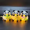 Novas Lanternas Luminosas de Ano Novo Barraca de Presentes de Feriado Animal de Desenho Animado Enchido Popular Criativo Lanterna de Bambu Panda