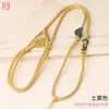Lanyard Nudo en Forma de Hoja Colgante de Ágata Jade DIY Cuerda Colgante Ajustable Cuerda Colgante Tejida a Mano Pura al por Mayor