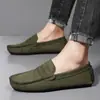 Zapatos de Lona Europeos y Americanos, Zapatos de Gamuza de Cuero para Hombre Aliexpress, Zapatos Casuales para Conducir, Zapatos Perezosos de Amazon, Zapatos para Hombre