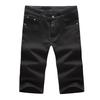 Verão Novo Comércio Exterior Tamanho Grande Denim Calças Cortadas Slim-fit Cor Sólida Jeans Reta Calças Masculinas Jovens Calças Da Moda
