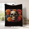 2025 Nuevo Fantasma Rosa de Halloween Manta de Halloween Manta de Halloween Thriller Transfronteriza Manta tipo Throw de Amazon