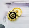 Botón de metal hebilla cosida a mano trébol de cuatro hojas estilo preppy estrella amor aleación hebilla decorativa abrigo abrigo ropa formal botón
