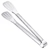 Pinzas para Alimentos de Acero Inoxidable Bright Sheng, Pinzas de Tres Líneas para Uso Doméstico, Pinzas para Pan, Pinzas para Barbacoa Anti-Quemaduras, Pinzas Multiusos para Asar Pescado y Carne