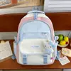 Estilo Suave, Paleta de Colores Fresca, Mochila Estilo Universitario con Alto Atractivo Estético, Diseño Multicompartimento para Estudiantes de Primaria y Secundaria