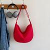2024 Nuevo Estilo Tela Pura de Combinación Diaria Bolso de Mujer Moda Callejera Casual Bolso de Hombro Cruzado Bolso Pequeño Práctico