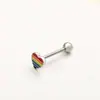 Piercing de Língua em Aço Inoxidável Garra de Gato Coração de Pêssego Piercing de Língua Simples e Fashionável Para Beber Nicho Sexy Piercing de Língua em Titânio