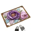 Tapete de piso de diatomeas floral transfronterizo para entrada de casa, resistente a la suciedad y fácil de limpiar, tapete para pies que remueve el polvo para puerta