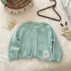 Suéter cárdigan de punto para niña, estilo primavera/otoño, nueva colección 2026, prenda exterior para bebés, chaqueta de otoño para niños
