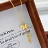 Collar Colgante Zodiaco Caballo Chapado en Oro de Alta Venta para Mujer, Colgante Atractor de Dinero para el Año del Caballo, Colgante Estilo Chino