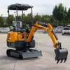 Nueva Excavadora Compacta sobre Orugas Máquina para Excavar Zanjas y Rellenar en Huertos e Invernaderos Excavadora Multifunción Certificación CE de Exportación