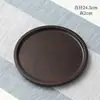 Bandeja de Madera Color Nogal para Taza de Té Plato Pequeño Rectangular Plato Comercial Plato para Desayuno en Casa Disco para Pasteles y Postres