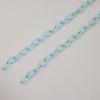 Cadena Colorida Acrílica Hebilla Única 13*8mm Larga 50cm Cadena Colorida Sólida Cerrada Accesorios para Bolsas de Juguetes de Joyería DIY