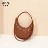 Bolso Nuevo de Media Luna Tejido de Moda Versátil para Hombro o Axila Bolso Grande de Alta Calidad para Mujer Bolso Cruzado de Mano