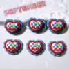 Accesorios de Resina al por Mayor Accesorios DIY Materiales Hechos a Mano Flor para Zapatos Pegatina para Vaso de Agua Pegamento en Crema Accesorios para el Cabello Flor Roja y Azul Gato