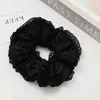 Goma para el pelo scrunchie de encaje hueco color crema de alta gama estilo coreano minimalista francés para mujer