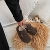 Sapatos Birkenstock Infantis com Forro de Lã Inverno Estilo Coreano Meninas Velcro Solado Macio Sapatos Quentes Peludos Meninos Sapatos de Algodão