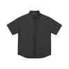 OLDTRIBE Verano Nuevo Vintage Gasa de Burbujas Cuadros Camisa para Hombre Holgada Manga Corta Top Camisa CS001