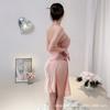 Sling Saia Longa Pijama Transparente Lingerie Sexy Feminina Sexy Puro Desejo Camisola Renda Bela Perspectiva Paixão Fenda