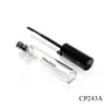 Nuevo tubo de máscara de pestañas ovalado transparente de PETG de 7 ml, tubo vacío para tinte de cejas, directo de fábrica