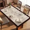 Mantel Individual de Mesa de Comedor Vintage Estilo Americano, Mantel de Mesa de Café de Cuero de Lujo Ligero y de Gama Alta, Impermeable y a Prueba de Aceite, Mantel Protector de Mesa sin Lavado