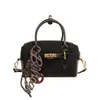 Bolso Boston pequeño de plaza transfronterizo, bolso bandolera de gamuza, exquisito y moderno, bolso de hombro para mujer Otoño 2026