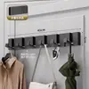 Perchero de pared estilo crema personalizado, no requiere taladro, para entrada de dormitorio y pasillo
